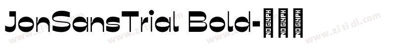 JonSansTrial Bold字体转换